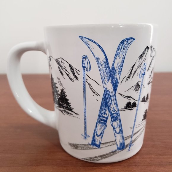 Tim Hortons Mug Coffee Tea Mountain Design Skiing Alpine Design Collectable - Picture 3 of 6